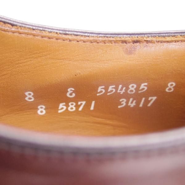 極上★(米)アレンエドモンズ 8E【貴重★ブラウン色系コードバン/Brandywood】Uチップ/茶/メンズ/ALLEN EDMONDS★g255