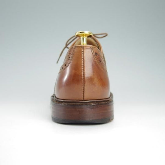極上★クロケット&ジョーンズ 7.5E【★BANGOR/365ラスト】MAHOGANY BURNISHED/フルブローグ/カーフ/茶/メンズ/Crockett&Jones★g256