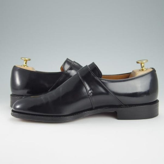 極美品★チャーチ65F/UK6.5【貴重★73ラスト/ブックバインダーカーフ】Westbury/3都市ロゴ/モンクストラップ/黒/メンズ/Church's★g259