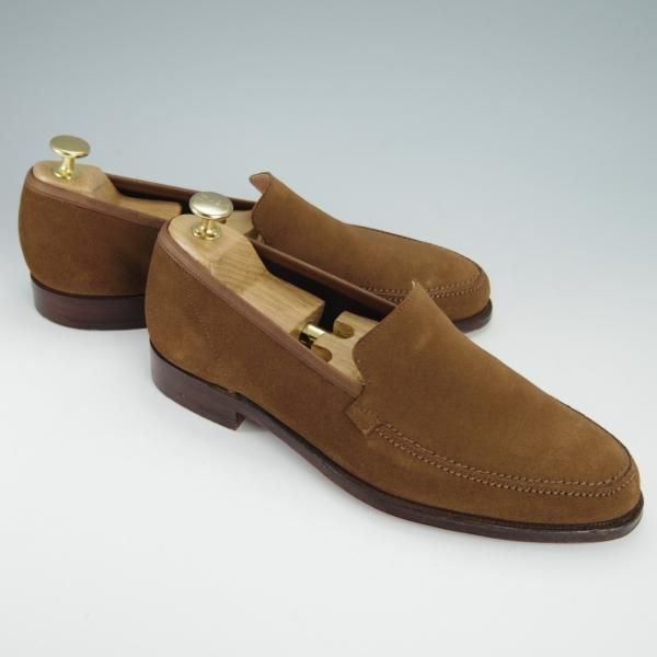 極美品★クロケット&ジョーンズ 6E【定価￥75,900-★ビームスF別注/GAVIN】235ラスト/ローファー/スエード/BEAMS F/Crockett&Jones★g260