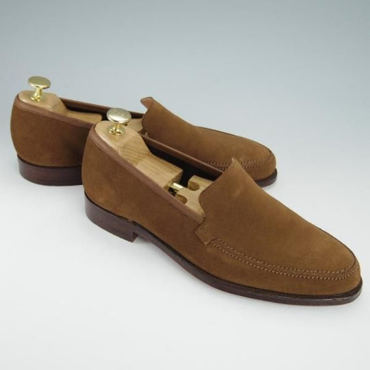 極美品★クロケット&ジョーンズ 6E【定価￥75,900-★ビームスF別注/GAVIN】235ラスト/ローファー/スエード/BEAMS F/Crockett&Jones★g260