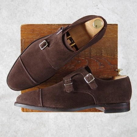 極美品★クロケット&ジョーンズ 8.5E【モデル定価￥93,500-★LOWNDES 2/ユナイテッドアローズ別注】341ラスト/濃茶/Crockett&Jones★g261