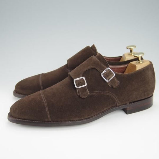 極美品★クロケット&ジョーンズ 8.5E【モデル定価￥93,500-★LOWNDES 2/ユナイテッドアローズ別注】341ラスト/濃茶/Crockett&Jones★g261