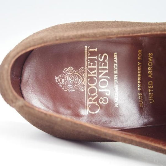 極美品★クロケット&ジョーンズ 8.5E【モデル定価￥93,500-★LOWNDES 2/ユナイテッドアローズ別注】341ラスト/濃茶/Crockett&Jones★g261