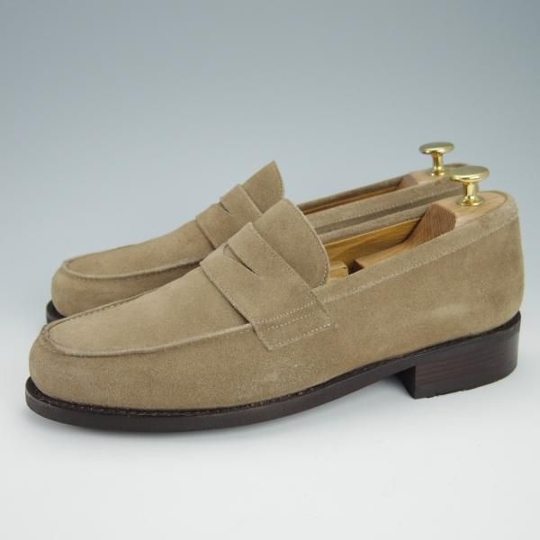 美品★パラブーツ SIZE 7【モデル定価￥77,000-★DAX/ダックス】DAIM/ギャラクシーソール/コインローファー/スエード/Paraboot★g263