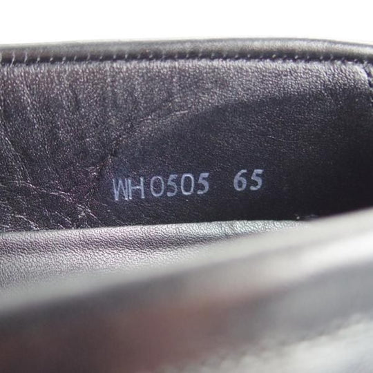 極美品★WH/ダブルエイチ SIZE 6.5【定価￥52,800-★(仏)アノネイ社/ボカルーカーフ】WH0505/コインローファー/Vocalou/黒/メンズ★g264