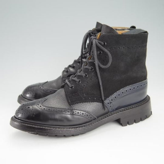 美品★トリッカーズ(レディース) SIZE 5.5【コマンドソール仕様★クレイジーパターンのモールトン】ネペンテス別注/2508/Tricker's★g265