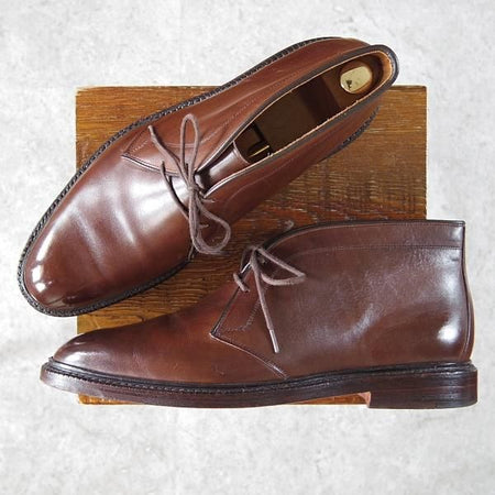 極美品★(米)アレンエドモンズ 10E【★(米)ラルフローレン別注/Ralph Lauren】チャッカブーツ/カーフ/濃茶/メンズ/ALLEN EDMONDS★g266