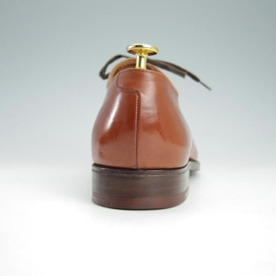 美品★クロケット&ジョーンズ 8E【★ロイドフットウェア別注/Lloyd Footwear】317ラスト/パンチドキャップトゥ/茶/Crockett&Jones★g267