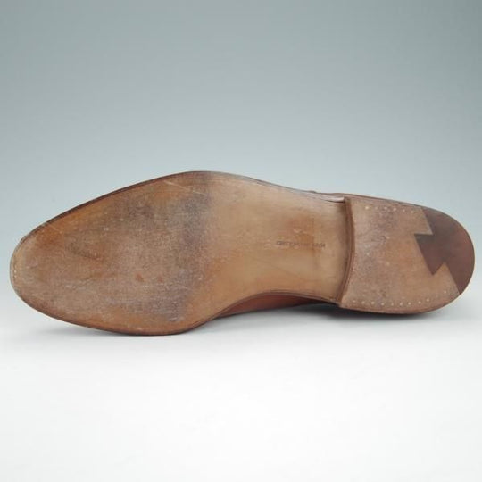 美品★クロケット&ジョーンズ 8E【★ロイドフットウェア別注/Lloyd Footwear】317ラスト/パンチドキャップトゥ/茶/Crockett&Jones★g267