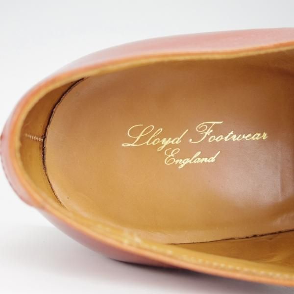 美品★クロケット&ジョーンズ 8E【★ロイドフットウェア別注/Lloyd Footwear】317ラスト/パンチドキャップトゥ/茶/Crockett&Jones★g267
