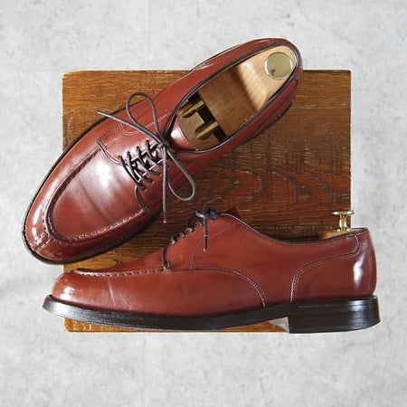 極上★(米)アレンエドモンズ 8.5C【現行定価7.5万円程度★Bradley/Uチップ】カーフ/茶/メンズ/ALLEN EDMONDS★g269