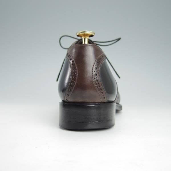 極上★Perfetto/ペルフェット SIZE 7【★ワールドフットウェアギャラリー別注/World Footwear Gallery】カーフ/黒×濃茶/メンズ★g271