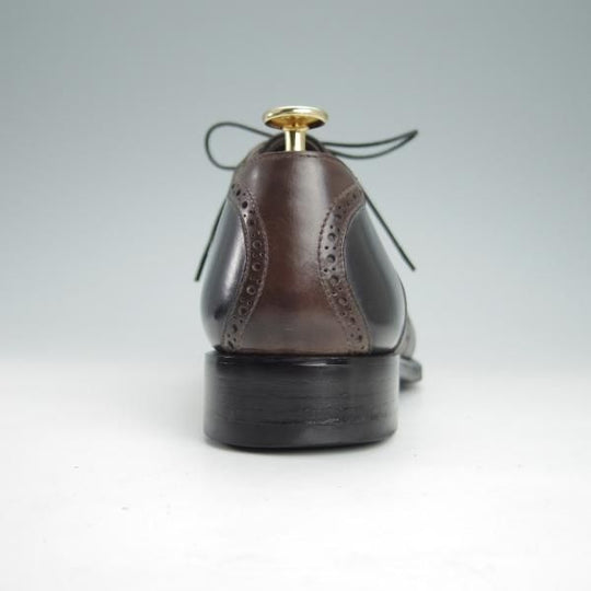 極上★Perfetto/ペルフェット SIZE 7【★ワールドフットウェアギャラリー別注/World Footwear Gallery】カーフ/黒×濃茶/メンズ★g271