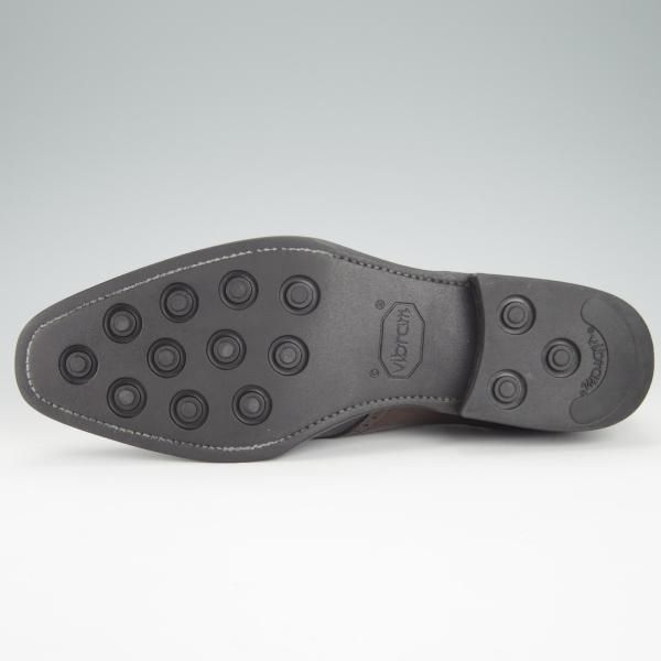 極上★Perfetto/ペルフェット SIZE 7【★ワールドフットウェアギャラリー別注/World Footwear Gallery】カーフ/黒×濃茶/メンズ★g271