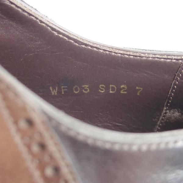 極上★Perfetto/ペルフェット SIZE 7【★ワールドフットウェアギャラリー別注/World Footwear Gallery】カーフ/黒×濃茶/メンズ★g271