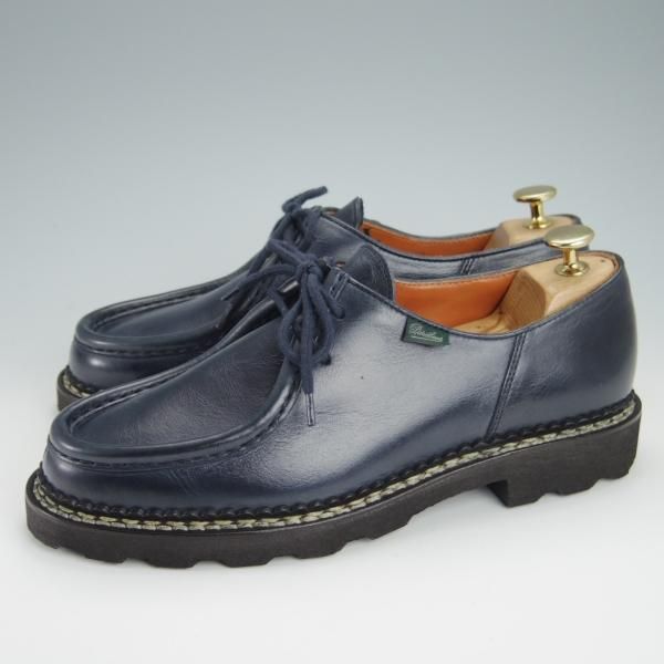 ほぼ未使用★パラブーツ SIZE 40【定価￥71,500-★ミカエル/MICHAEL】チロリアンシューズ/リスレザー/紺/メンズ/Paraboot★g275
