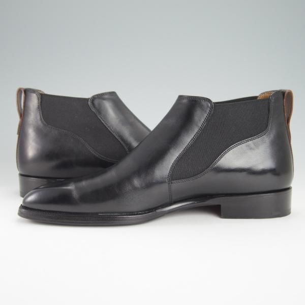 極美品★(仏)ベルルッティ SIZE 6.5【★ヴェネチアレザー/サイドゴアブーツ】アンクルブーツ/黒/メンズ/Berluti★g276