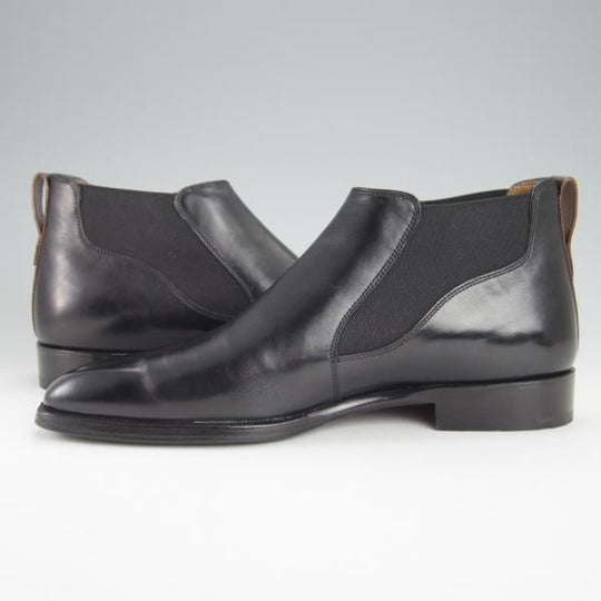 極美品★(仏)ベルルッティ SIZE 6.5【★ヴェネチアレザー/サイドゴアブーツ】アンクルブーツ/黒/メンズ/Berluti★g276