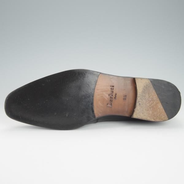 極美品★(仏)ベルルッティ SIZE 6.5【★ヴェネチアレザー/サイドゴアブーツ】アンクルブーツ/黒/メンズ/Berluti★g276