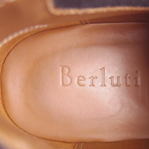 極美品★(仏)ベルルッティ SIZE 6.5【★ヴェネチアレザー/サイドゴアブーツ】アンクルブーツ/黒/メンズ/Berluti★g276
