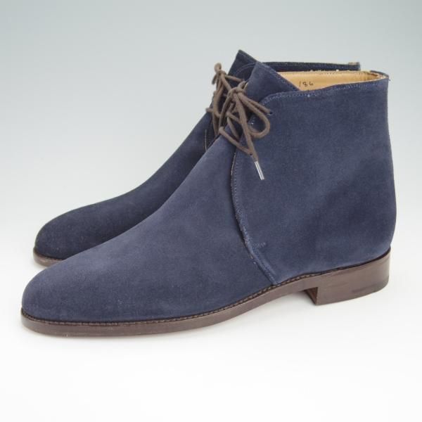 未使用★トリッカーズ SIZE 8【貴重★ドレスライン/M4550】ジョージブーツ/スエード/紺/メンズ/Tricker's★g277