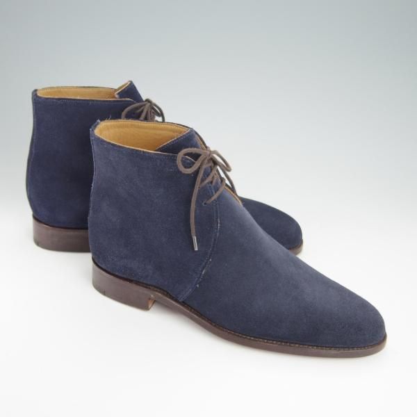 未使用★トリッカーズ SIZE 8【貴重★ドレスライン/M4550】ジョージブーツ/スエード/紺/メンズ/Tricker's★g277