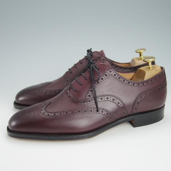 新品★(英)グレンソン 8F【定価￥64,900-★BATH/22356-15】フルブローグ/カーフ/バーガンディー/赤茶/メンズ/GRENSON★g278