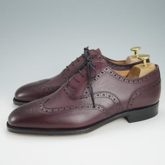 新品★(英)グレンソン 8F【定価￥64,900-★BATH/22356-15】フルブローグ/カーフ/バーガンディー/赤茶/メンズ/GRENSON★g278