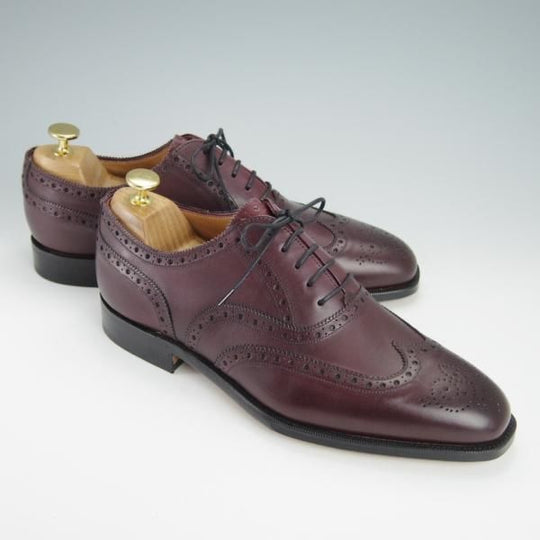 新品★(英)グレンソン 8F【定価￥64,900-★BATH/22356-15】フルブローグ/カーフ/バーガンディー/赤茶/メンズ/GRENSON★g278