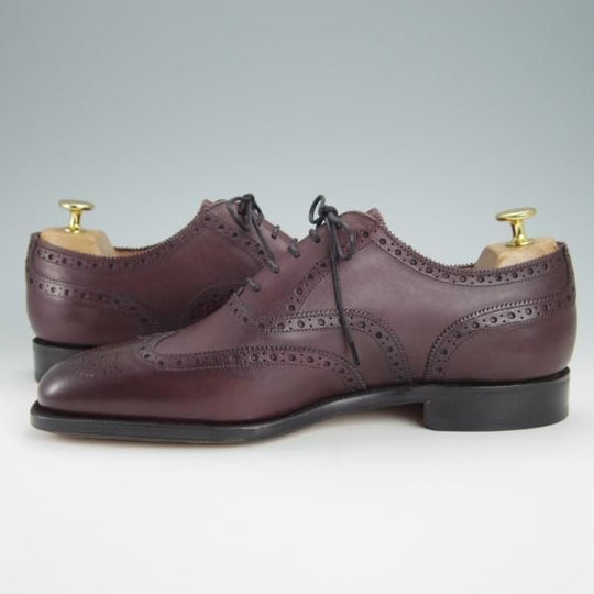 新品★(英)グレンソン 8F【定価￥64,900-★BATH/22356-15】フルブローグ/カーフ/バーガンディー/赤茶/メンズ/GRENSON★g278