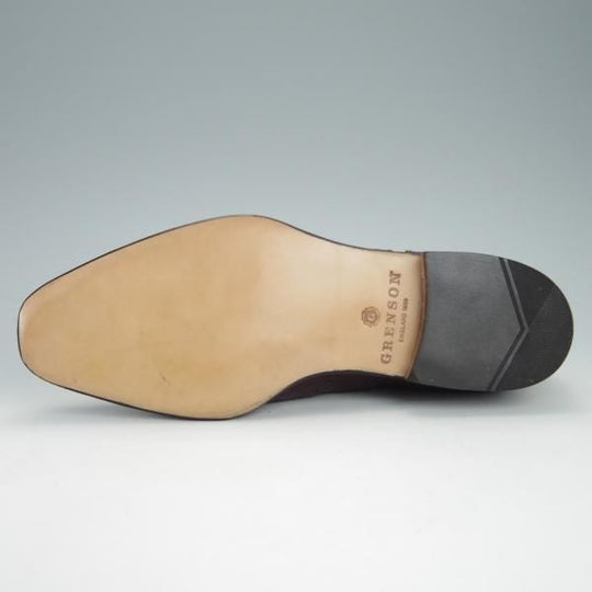 新品★(英)グレンソン 8F【定価￥64,900-★BATH/22356-15】フルブローグ/カーフ/バーガンディー/赤茶/メンズ/GRENSON★g278