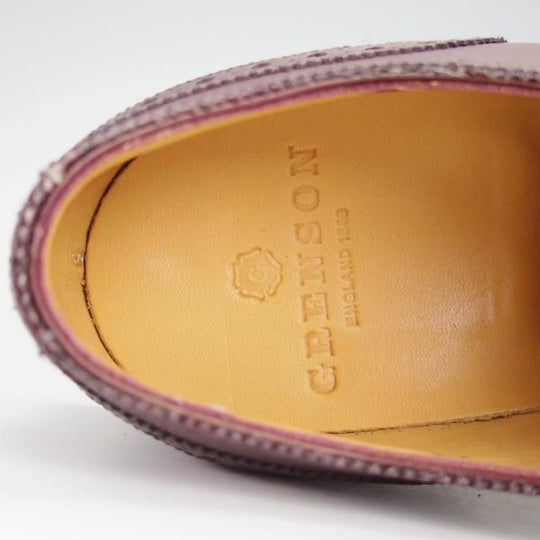 新品★(英)グレンソン 8F【定価￥64,900-★BATH/22356-15】フルブローグ/カーフ/バーガンディー/赤茶/メンズ/GRENSON★g278