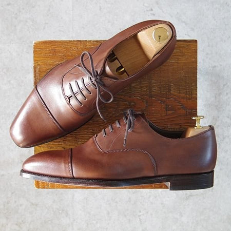 新品★(英)グレンソン 9E【定価￥74,800-★ストレートチップ/ACCRINGTON】33551-235/カーフ/濃茶/メンズ/GRENSON★g280