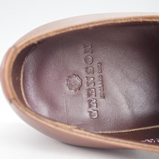 新品★(英)グレンソン 9E【定価￥74,800-★ストレートチップ/ACCRINGTON】33551-235/カーフ/濃茶/メンズ/GRENSON★g280