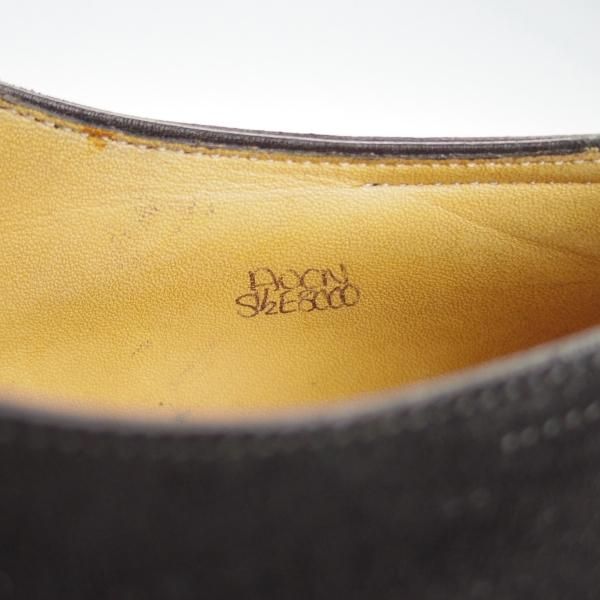 極上★ジョンロブ 5.5E【★AVON/8000ラスト】エイボン/クォーターブローグ/スエード/黒/メンズ/JOHN LOBB★g282