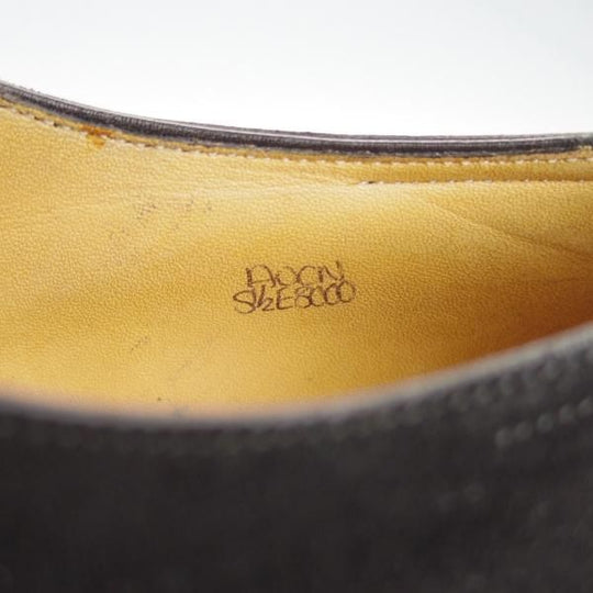 極上★ジョンロブ 5.5E【★AVON/8000ラスト】エイボン/クォーターブローグ/スエード/黒/メンズ/JOHN LOBB★g282