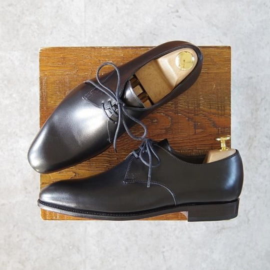 新品★(スペイン製)CARMINA/カルミナ SIZE 5.5【グッドイヤーウェルテッド製法★10078/RAINラスト】カーフ/プレーントゥ/黒/メンズ★g285