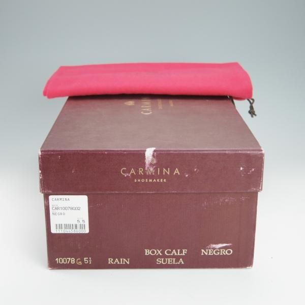 新品★(スペイン製)CARMINA/カルミナ SIZE 5.5【グッドイヤーウェルテッド製法★10078/RAINラスト】カーフ/プレーントゥ/黒/メンズ★g285
