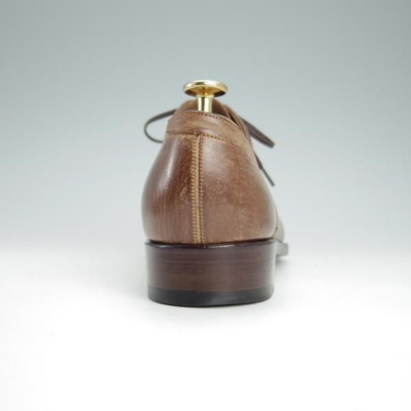 極美品★Iron Dress/アイアンドレス SIZE 7【ハンドソーンウェルテッド製法★フルハンド/Tuscany Waxed Bull hide】パンチドキャップトゥ/茶★g286