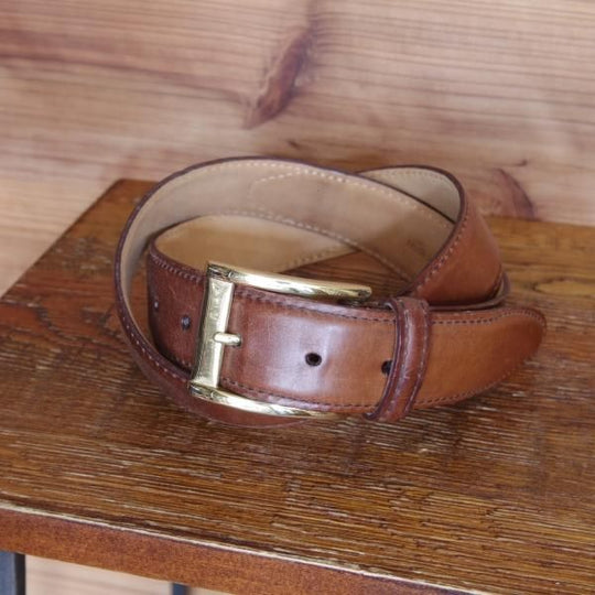 極上★(米)YUKETEN/ユケテン 32インチ/80cm【コードバン仕様★ホーウィン社/ウイスキー〜シガー系】茶/ベルト/レザー/メンズ★g290