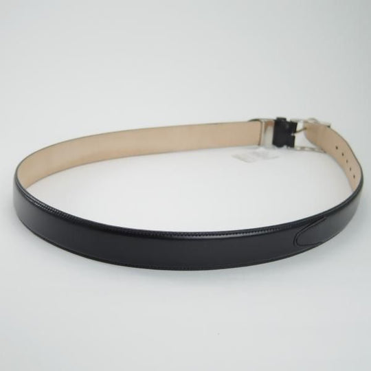 ほぼ未使用★コードバン製ベルト フリーサイズ（サイズ調整可能）【★(九州)岩田屋取扱】ベルト/レザー/本革/黒/ビジネス/メンズ★g291