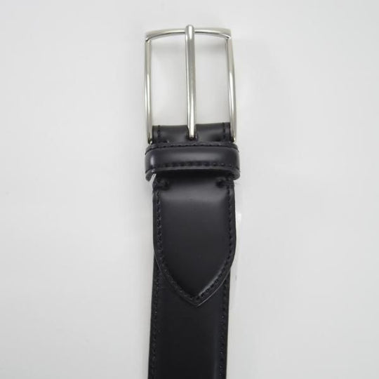 ほぼ未使用★コードバン製ベルト フリーサイズ（サイズ調整可能）【★(九州)岩田屋取扱】ベルト/レザー/本革/黒/ビジネス/メンズ★g291