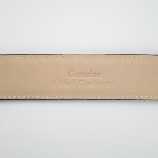 ほぼ未使用★コードバン製ベルト フリーサイズ（サイズ調整可能）【★(九州)岩田屋取扱】ベルト/レザー/本革/濃茶/ビジネス/メンズ★g292