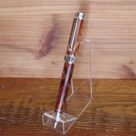 美品★(伊)モンテグラッパ/Montegrappa【★エスプレッシオーネ/プレシャスレジン】ロジュームフィニッシュ/ボールペン/ダークブラウン★g293