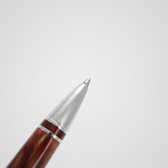 美品★(伊)モンテグラッパ/Montegrappa【★エスプレッシオーネ/プレシャスレジン】ロジュームフィニッシュ/ボールペン/ダークブラウン★g293