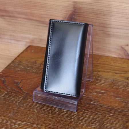 ほぼ未使用★(英)SIMPSON LONDON/シンプソン【定価￥21,600-★ブライドルレザー仕様/キーケース】レザー/本革/黒/メンズ★g294