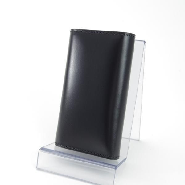 ほぼ未使用★(英)SIMPSON LONDON/シンプソン【定価￥21,600-★ブライドルレザー仕様/キーケース】レザー/本革/黒/メンズ★g294