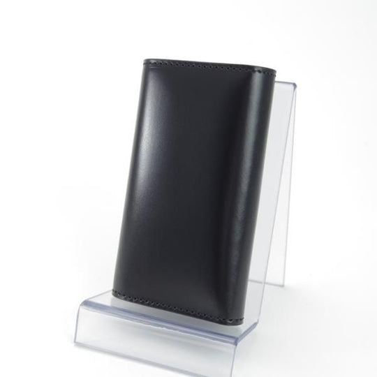 ほぼ未使用★(英)SIMPSON LONDON/シンプソン【定価￥21,600-★ブライドルレザー仕様/キーケース】レザー/本革/黒/メンズ★g294