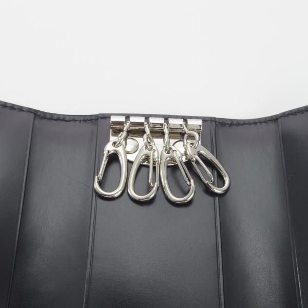 ほぼ未使用★(英)SIMPSON LONDON/シンプソン【定価￥21,600-★ブライドルレザー仕様/キーケース】レザー/本革/黒/メンズ★g294